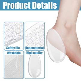 Nano Glas Hornhautentferner, Salon Home Pediküre Fußpflege Werkzeug für Weiche Füße Abgestorbene Haut