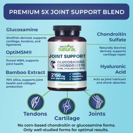 Why Not Natural Glucosamine Chondroitin, MSM, Joint Support Supplements - Knee Pain Joints Health Suppplement