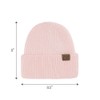 C.C Double Cuff Beanie for Women Unisex - Angora Stretchable