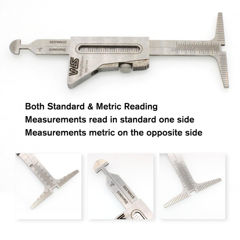Hi-Lo Welding Gauge Standard & Metric Pipe Weld Misalignment Tool