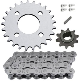 CILOYU 420 Chain Sprocket 25 Tooth 32 Links Compatible with Coleman KT196 CK196 Go Kart Predator 196cc 212cc 6.5hp Engine Powersports Parts 40/41/42 Chain Front Jackshaft Sprocket 10T with 5/8" Bore