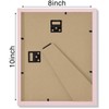 Vittanly 8x10 Picture Frame, Engineered Wood with Shatter Resistant Plexiglass,