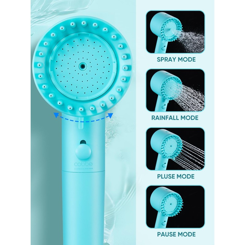 Cobbe Filtered Shower Head with Handheld, High Pressure 5-mode Showerhead