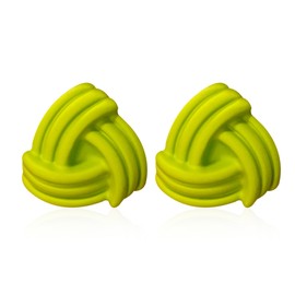 Aishgjia Vintage Minimalist Multicolor Geometric triangle Drop Dangle Neon Earrings Retro 80s Party Costume Accessory for Women Jewelry Gifts (Neon Green)