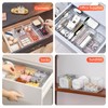 LUBOXIN Set of 2 Make Up Drawer Organiser, 3-Compartment &