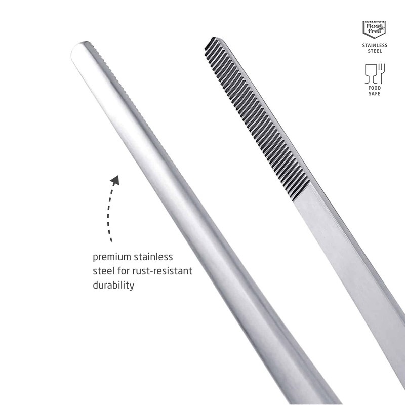 triangle Barbecue Tweezers - 13.8 in. (35 cm) - Stainless