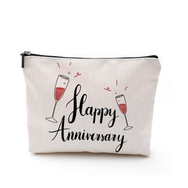 Sewing Makeup Bag Valentine's Day Canvas Bag, bronze