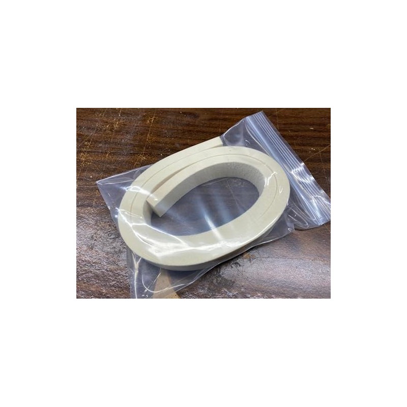 Extra Firm White Piano Felt Strip 1"" wide, 1/2"" thick,
