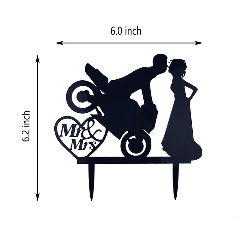 Decoración divertida para tarta de boda con diseño de Mr