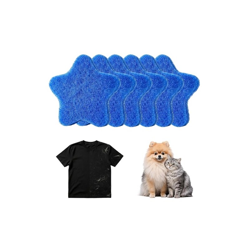 Reusable Pet Hair Remover for Laundry - 6 Pack