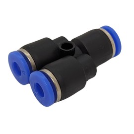 Lumonic I PU Hose Y Connector I 4 mm I Y-Piece I Push-in I Pneumatic Connector I Y Splitter I Compressed Air & Automation