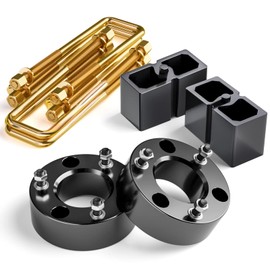 KSP Leveling Lift Kit for 2007-2020 Chevy Silverado 1500 GMC Sierra 1500, 3"F+2"R Full Suspension Lift Kits Including 3 Inch Front Strut Spacer and 2 Inch Rear Lift Block with Extended U Bolts