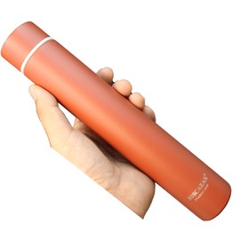 Thermos Flask Slim Long Water Bottle Dopper Stainless Steel 250 ml Sports Water Bottle (Red)