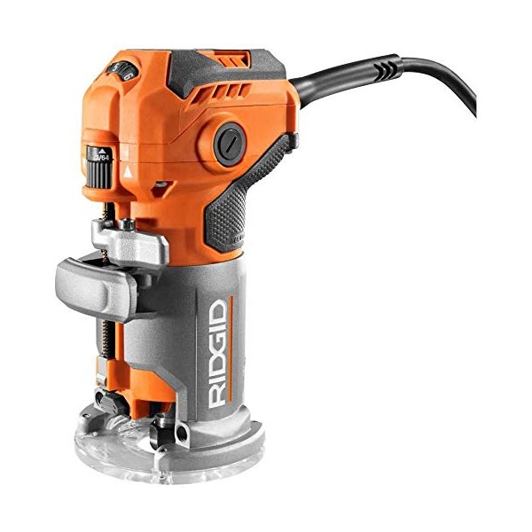 RIDGID 5.5 Amp Corded Compact Fixed-Base Router (Renewed)