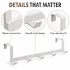 Over The Door Hook Hanger – 5-Hook Metal Door Organizer