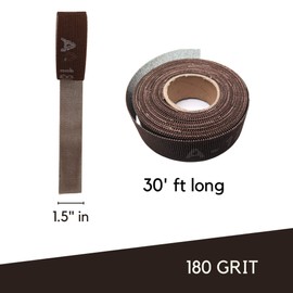 Jet Swet Plumber's Sanding Cloth | Open Mesh Double Sided Aluminum Oxide | 1.5" in Wide, 30' Ft Long | 180 GRIT - 10 Yd