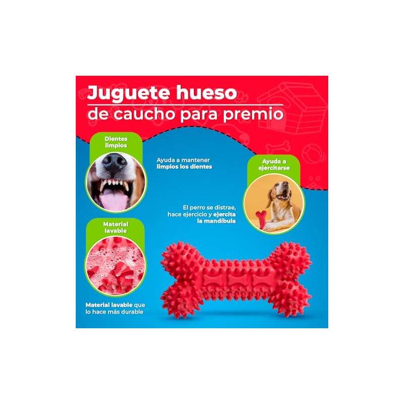 Fancy Pets Juguete en Forma de Hueso de Caucho para