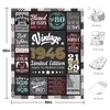 80th Birthday Gifts for Men, 1946 Blanket Gift for 80