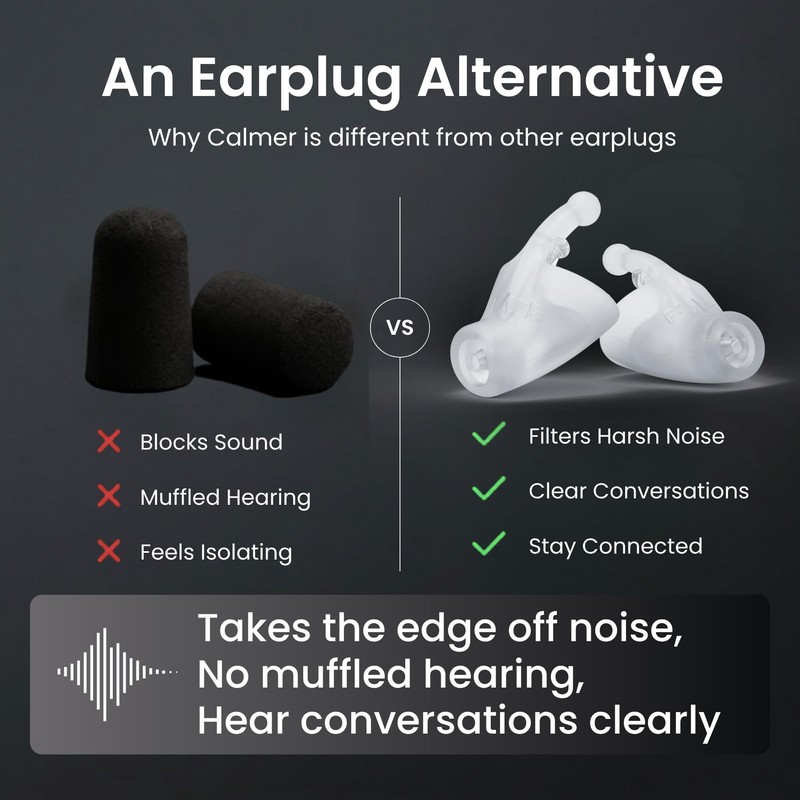 Flare Audio Calmer Extra | Noise Reducing Ear Plugs Alternative