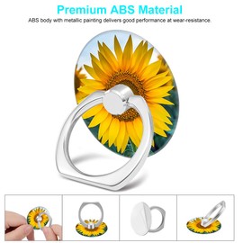 Bonoma Cell Phone Ring Holder Stand, 3 Pack Sunflowers 360 Rotation Universal Smartphone Ring Grip Stand Compatible with Smartphones and Tablets