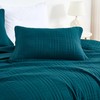 Chezmoi Collection Kingston King Size Bedspread Set, 3-Piece Teal Oversized