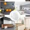 Zonon 18 Pcs 4 Inch Black Stainless Steel Air Outlet