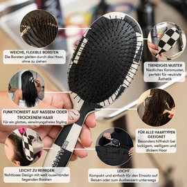 FRAMAR Batik Hair Brush Without Pulling - Hair Brushes for Long Hair