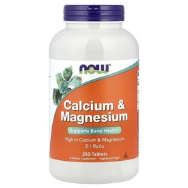 NOW Foods, Calcium and Magnesium, 250 Tablets / NOW Foods (나우푸드), 칼슘 및 마그네슘, 250정