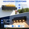 Solar Lights Outdoor Illuminates House Numbers and House Address Sign,