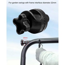 Outdoor Porch Patio Swings Plastic Fittings to Attach Canopy Frame to Swing Frame, 1 Pack