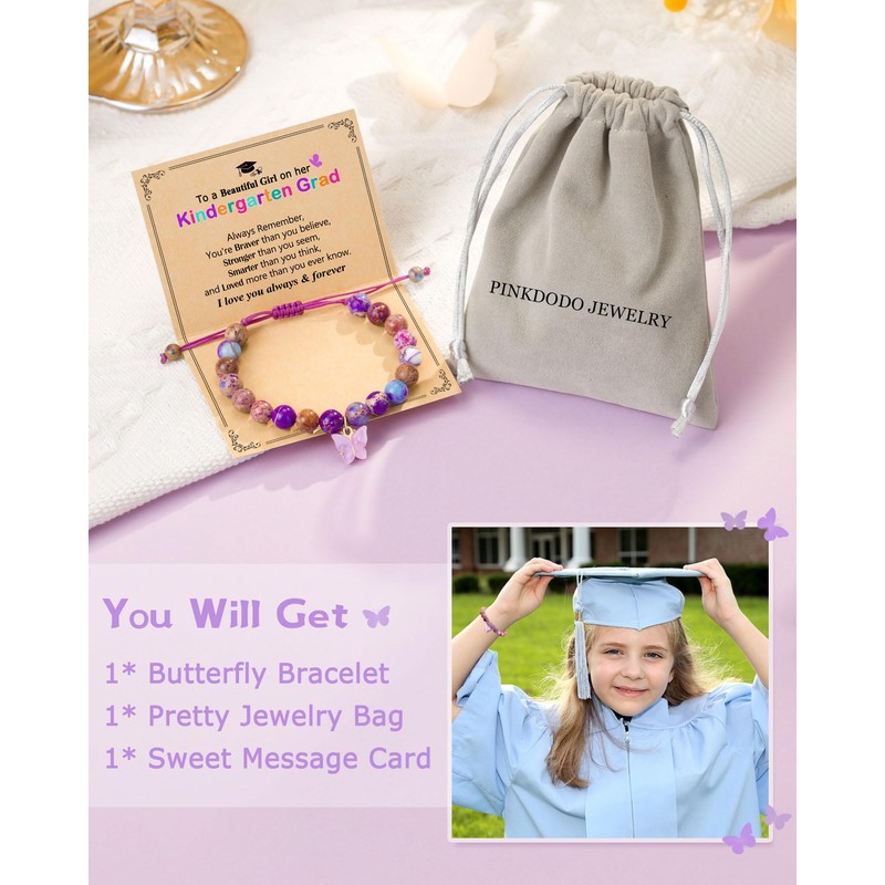 PINKDODO Kindergarten Graduation Gifts for Her 2025 Kindergarten Graduation Bracelet