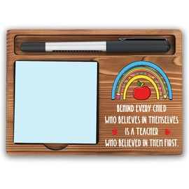 Teacher Gifts for Women Men Teacher Thank You Appreciation Gifts Teachers Day Gifts Birthday Gifts Teacher of The Year Gifts Office Desk Decor Self-Stick Note Pad Holders