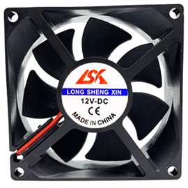 PENGLIN Brushless Cooling Fan 1PCS Silent 2 Pin 8CM Fan 80mm X 80mm X 25mm 8025 DC 12V 0.25A 3D Printer Parts PC Case CPU Cooler Sleeve Bearing (8025 12V-DC)