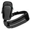 Cangurera Deportiva, Bolsa Deportiva con Cinturón Elastic para brazo y
