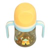 Wide Neck Sippy Straw Bottle Spill Proof Easy Grip Training