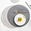 Soulnioi Cotton Place Mats Round Table Placemats 38cm Heat Resistant