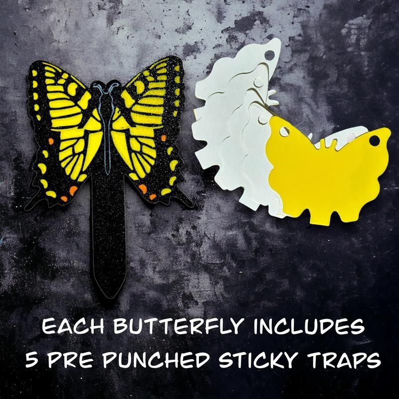 Fungus Gnat & Fruit Fly Trap Stakes: Hide Sticky Traps