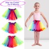 AUTOWT Falda Tutu para Niña, Vestido de Tul Arco Iris
