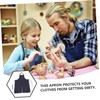 LABRIMP Sleeveless Denim Bib Apron for Women Men Pottery Work