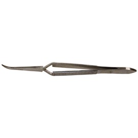 Squadron Products 4 1/2 Cross Action Curved Tweezer"