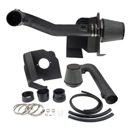 AUTOSITY Cold Air Intake Kit System Compatible with Escalade, Yukon, Sierra, Tahoe, Suburban, Silverado Black