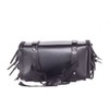Black Motorcycle Tool Bag With Braid, Fringes & Concho-12-Inch