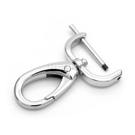 CRAFTMEMORE 2pcs Detachable Snap Hook Swivel Clasp with Screw Bar Bag Hardware Replacement VT501 (1/2 Inch, Silver)