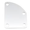 Musiclily Pro Steel Curved Guitar Neck Plate with Screws for