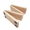 SUTIMSHE Natural Wood Domino Racks, Domino Tiles Holders,Domino Trays Set