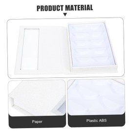 Gatuida 1 PC Portable Fake Eyelash Storage Box Open Window Lash Organizer Compact Eyelash Book for Easy Access for Travel Daily Use Protects Organizes False Lashes