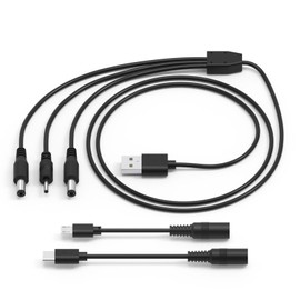 Hafiuege 5-in-1 5 tip Dog Shock Collar Charger for Dogrook,E Collar,Flittor, Petsafe,PetSpy, PetTech,Bark Training Charging Cable