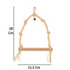 Pet Shop America Bird Cage Aviary 5 Toys Perch Swing