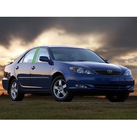 Rvinyl Pillar Post Pre Cut Window Trim Kits in Gloss Black Compatible with Toyota Camry 1997-2001 with Adhesive Back