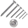 50 x flat head self-tapping screws with hexalobular socket, ISO